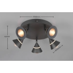 ROMEO – 637010532 incl. 5x SMD, 7W · 5x 700lm, 2300+3000+4000K TRIO