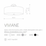Plafon VIVIANE White 6391 NOWODVORSKI - zdjęcie dodatkowe 1
