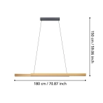 MONTEBUONO Lampa wisząca 390369 EGLO
