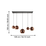 CORDOBA Lampa wisząca 390388 EGLO
