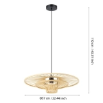 LYDNEY Lampa wisząca 44012 EGLO