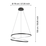 RUOTALE Lampa wisząca 901138 EGLO