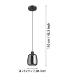 MOLOCHIO-Z Lampa wisząca 901119 EGLO