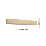 SANIA 6 lampa ścienna LED nad lustro IP44 62 cm kinkiet łazienkowy 901102 EGLO
