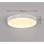 Plafon DOHA – 641310231 incl. 1x SMD, 29W · 1x 3260lm, 2300+3000+4000K TRIO