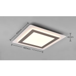 Plafon MORGAN – 641510207 incl. 1x SMD, 46W · 1x 6000lm, 2700 - 6500K TRIO