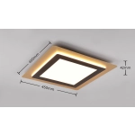 Plafon MORGAN – 641510280 incl. 1x SMD, 46W · 1x 6000lm, 2700 - 6500K TRIO