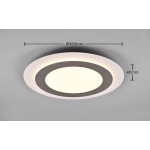 Plafon MORGAN – 641519207 incl. 1x SMD, 42W · 1x 5600lm, 2700 - 6500K TRIO