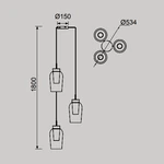 Lampa wisząca Mantra Nora 8276MA - zdjęcie dodatkowe 1