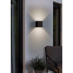 CALPINO 3 lampa ścienna kinkiet zewnętrzny LED czarny 901064 EGLO