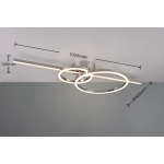 Plafon MONTILLA – 643010306 incl. 1x SMD, 54W · 1x 6300lm, 2700 - 6000K TRIO
