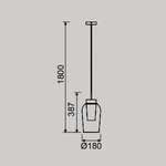 Lampa wisząca Mantra Nora 8278MA - zdjęcie dodatkowe 1