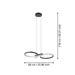SERPINS Lampa wisząca 901267 EGLO