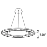 Lampa wisząca Fad MOD070PL-L63B3K 80cm 3000K Maytoni - zdjęcie dodatkowe 9