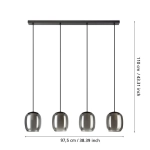 CIAMPINO Lampa wisząca 901193 EGLO