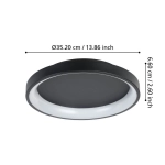 LORETELLO lampa ścienna / sufitowa 901251 EGLO