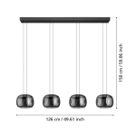 HORTUNAS Lampa wisząca 390433 EGLO