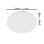 APPRODO Plafon LED 31 cm IP54 lampa ścienna / sufitowa 901525 EGLO