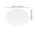 APPRODO Plafon LED 43 cm IP54 lampa ścienna / sufitowa 901526 EGLO