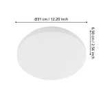 APPRODO Plafon LED 31 cm IP54 z czujnikiem ruchu lampa ścienna / sufitowa 901527 EGLO