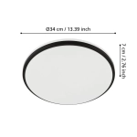 MARGIDORE lampa ścienna / sufitowa 901529 EGLO