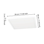 MINERARIO Plafon LED 29 cm IP54 biały kwadratowy lampa ścienna / sufitowa 901578 EGLO