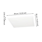 MINERARIO Plafon LED 39 cm IP54 biały kwadratowy lampa ścienna / sufitowa 901579 EGLO