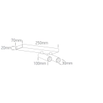 BLACK 2x5W WW IP20 230V 65004B/B/W ONE LIGHT