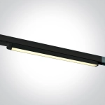 BLACK 16W CCTV LINEAR TRACK LIGHT 100-240V 65018T/B/V ONE LIGHT