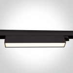 BLACK 24W CCTV LINEAR TRACK LIGHT 230V IP20 65028AT/B/V ONE LIGHT