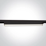 BLACK 48W CCTV LINEAR TRACK LIGHT 230V IP20 65028CT/B/V ONE LIGHT