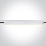 WHITE 48W CCTV LINEAR TRACK LIGHT 230V IP20 65028CT/W/V ONE LIGHT
