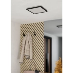 MINERARIO Plafon LED 29 cm IP54 czarny kwadratowy lampa ścienna / sufitowa 901574 EGLO
