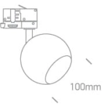 kinkiecik.pl Cavi 65105BT/B czarny reflektorek Track Spot GU10 10W 100-240V ONE LIGHT