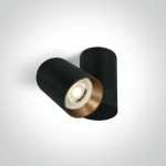 65105E/B BLACK GU10 10w DARK LIGHT One Light