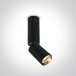65105EA/B BLACK GU10 10w DARK LIGHT One Light
