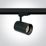 BLACK BLACK REFLECTOR GU10 10W TRACK SPOT DARK LIGHT 65105NT/B/B ONE LIGHT