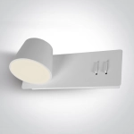 WHITE LED 6W+4W UPLIGHT WW IP20 230V LEFT 65147/W/W ONE LIGHT