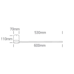 WHITE 12W WALL LIGHT WW IP20 230V 65148A/W/W ONE LIGHT
