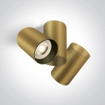 65205E/BS BRASS GU10 2x10w DARK LIGHT One Light