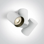 65205E/W WHITE GU10 2x10w DARK LIGHT One Light