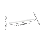 MORADILLO-Z oprawa sufitowa LED-RGB/CCT Plafon 119,5x14,5 cm biały 901517 EGLO