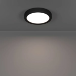 FUEVA 6 Plafon LED 7,5W 2700/4000/6500K czarny okrągły / oprawa natynkowa 901297 EGLO