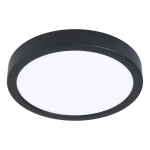 FUEVA 6 Plafon LED 11,5W 2700/4000/6500K czarny okrągły / oprawa natynkowa 901298 EGLO