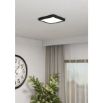 FUEVA 6 Plafon LED 10,5W 2700/4000/6500K czarny kwadratowy / oprawa natynkowa 901303 EGLO