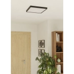 FUEVA 6 Plafon LED 17,5W 2700/4000/6500K czarny kwadratowy / oprawa natynkowa 901305 EGLO
