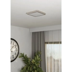FUEVA 6 Plafon LED 10,5W 2700/4000/6500K nikiel mat kwadratowy / oprawa natynkowa 901321 EGLO