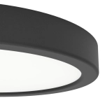 FUEVA 6-Z Plafon LED 11,2W RGB+TW IP44 czarny okrągły / oprawa natynkowa 901372 EGLO
