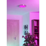 FUEVA 6-Z Plafon LED 14,3W RGB+TW IP44 nikiel mat okrągły / oprawa natynkowa 901382 EGLO