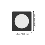 FUEVA 6 Oprawa wpuszczana LED 6,3W 2700/4000/6500K czarna 11,9 cm 901391 EGLO
